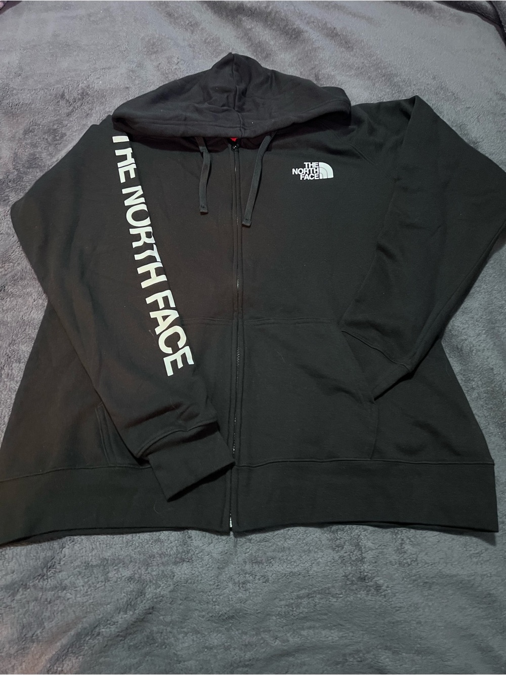NWT The North Face Women’s 80/20 Full-Zip Hoodie with White Sleeve Logo